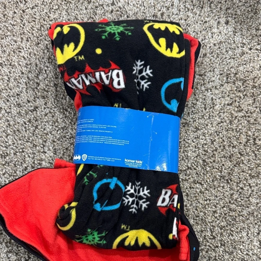 DC Batman Kids Sleepwear Set - Black, Red, Blue